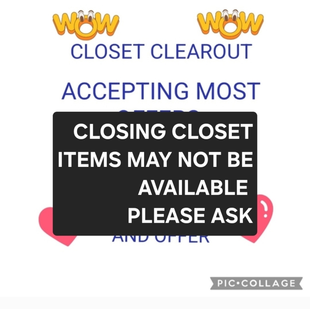 Closet Closing, Some Items Still Available